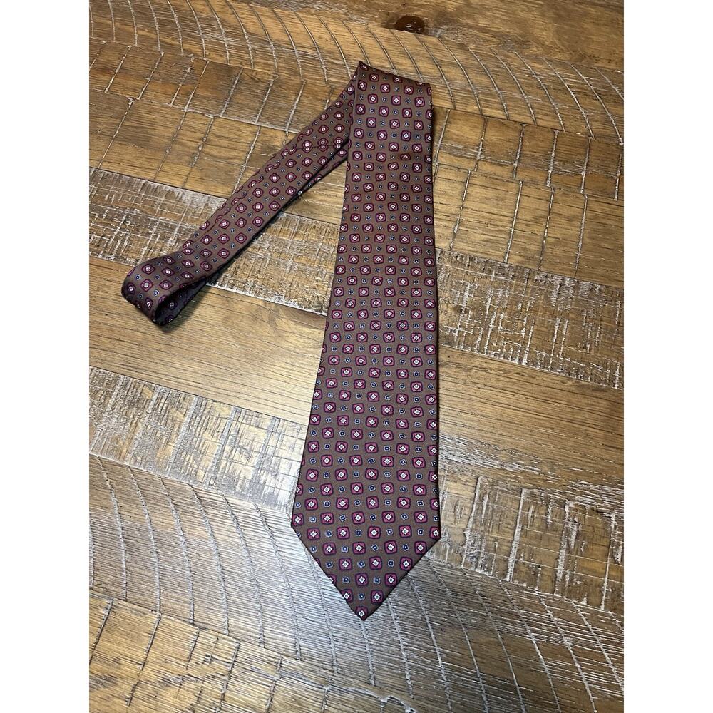 Vintage Henry Grethel Tie Geometric Pattern